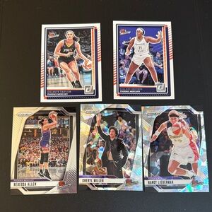 Set of 5 Phoenix Mercury Trading Cards